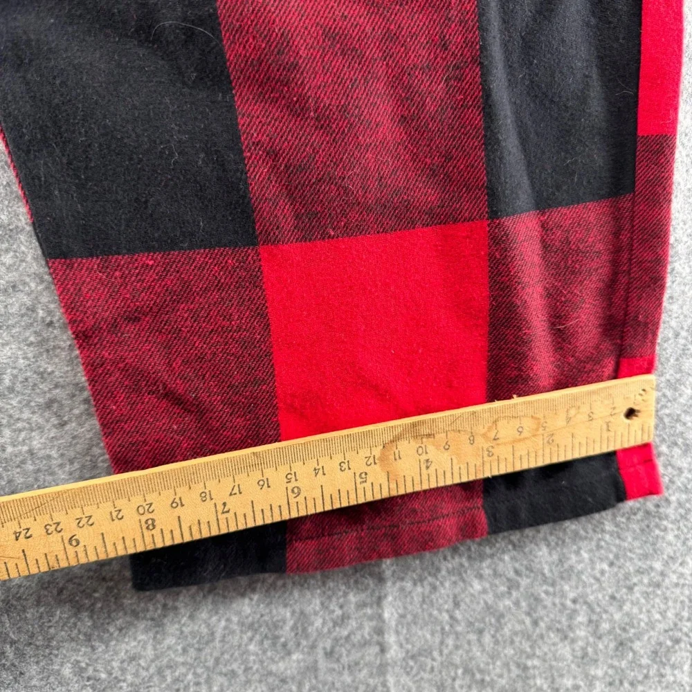 Old Navy Pajama Pants Mens L Red Black Buffalo Plaid Cotton 407069-03-1